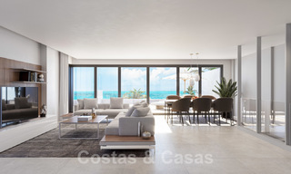 Elegante, nieuwe moderne appartementen met panoramisch berg- en zeezicht te koop in de heuvels van Estepona 24395 