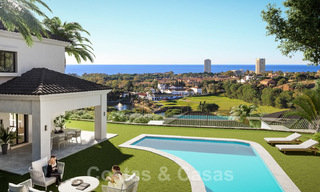 Villa's in mediterrane stijl en half vrijstaande villa's met uitzicht op zee en golf in Elviria, Marbella 24400 