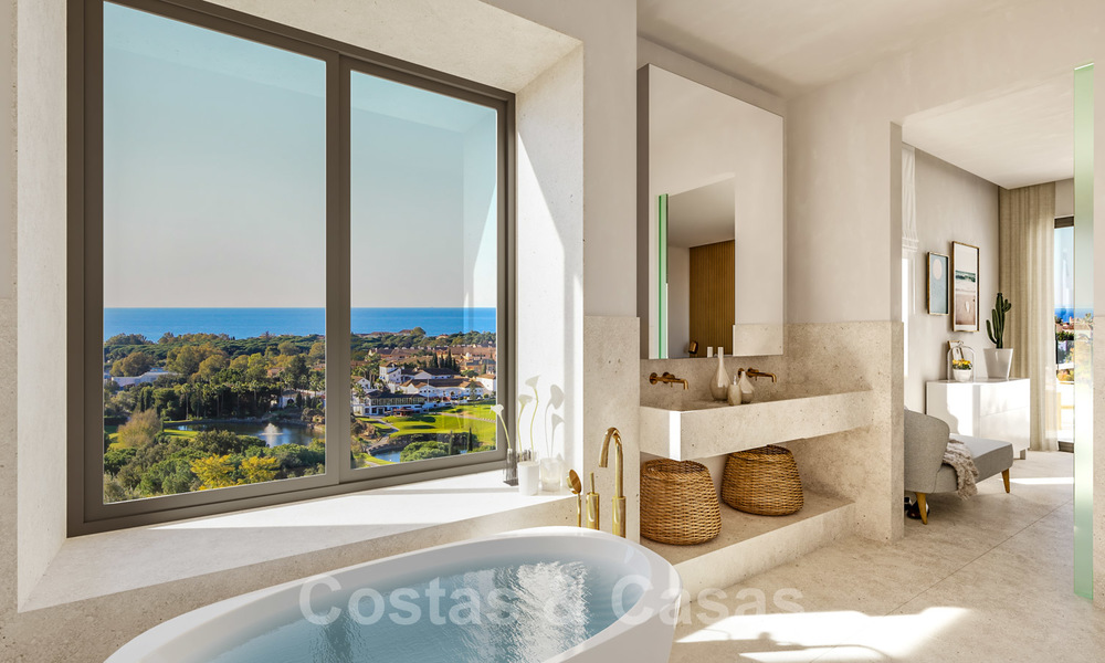 Villa's in mediterrane stijl en half vrijstaande villa's met uitzicht op zee en golf in Elviria, Marbella 24408