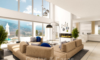 Moderne nieuwbouw villa met prachtig berg- en zeezicht te koop in de heuvels van Marbella Oost 24453 