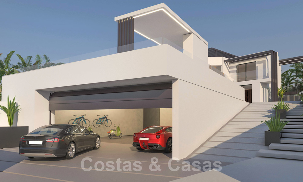 Unieke, eigentijdse strand villa te koop met prachtig uitzicht op zee in Oost-Marbella 24759