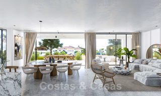 Moderne ecologische villa te koop met golfzicht in exclusieve woonwijk nabij Golf Valley in Nueva Andalucia, Marbella 24958 