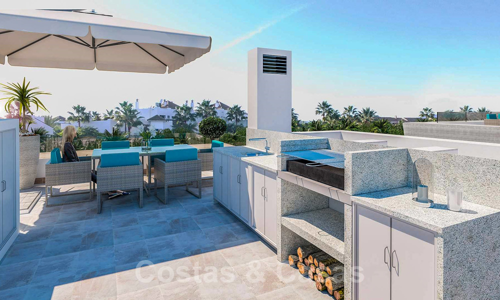 Moderne, halfvrijstaande villa's te koop op 300 meter van het strand - Puerto Banus, Marbella 25121