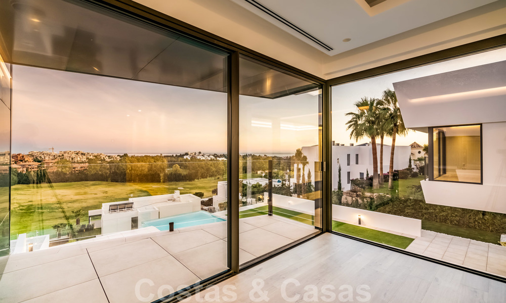 Nieuwe indrukwekkende hedendaagse luxe villa te koop met prachtig golf- en zeezicht in Marbella - Benahavis 25792