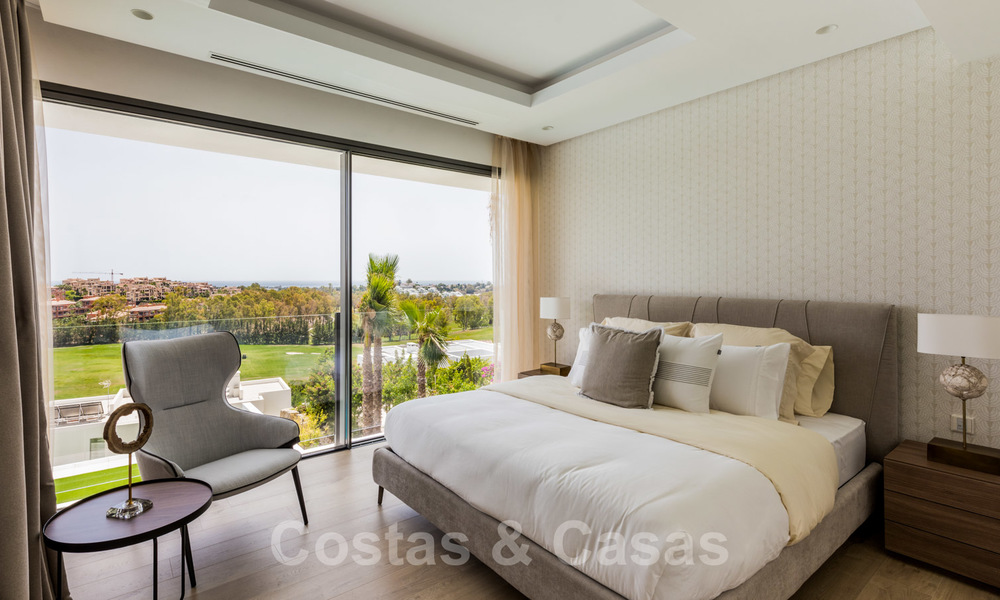 Nieuwe indrukwekkende hedendaagse luxe villa te koop met prachtig golf- en zeezicht in Marbella - Benahavis 25802