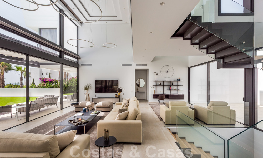 Nieuwe indrukwekkende hedendaagse luxe villa te koop met prachtig golf- en zeezicht in Marbella - Benahavis 25806