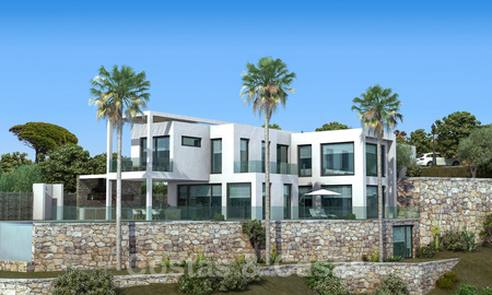 Luxe nieuwbouw villa in modern stijl te koop met panoramisch berg- en zeezicht in de prestigieuze wijk Valtocado in Mijas, Costa del Sol 25948
