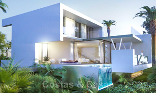 Moderne eigentijdse villa´s in aanbouw te koop, direct aan de golfbaan gelegen in Marbella - Estepona 25977 