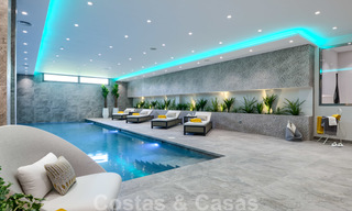 Exclusieve nieuwe moderne villa te koop, direct aan de Las Brisas golfbaan in de Golf Vallei van Nueva Andalucia, Marbella 27486 