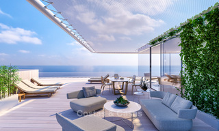 Instapklare moderne luxe eerstelijns strand penthouses te koop in Estepona, Costa del Sol 27807 