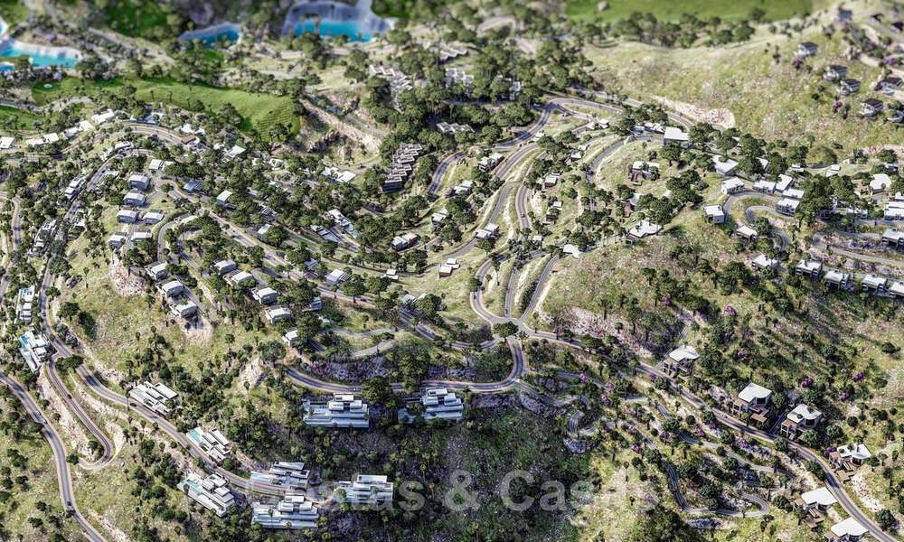 Turn-key nieuwe moderne villa’s met spectaculair uitzicht op de golf, het meer, bergen en de Middellandse Zee tot aan Afrika, in een gated golfresort te koop in Benahavis - Marbella 27911