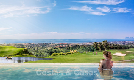 Turn-key nieuwe moderne villa’s met spectaculair uitzicht op de golf, het meer, bergen en de Middellandse Zee tot aan Afrika, in een gated golfresort te koop in Benahavis - Marbella 27916