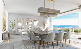 Turn-key nieuwe moderne villa’s met spectaculair uitzicht op de golf, het meer, bergen en de Middellandse Zee tot aan Afrika, in een gated golfresort te koop in Benahavis - Marbella 32416 