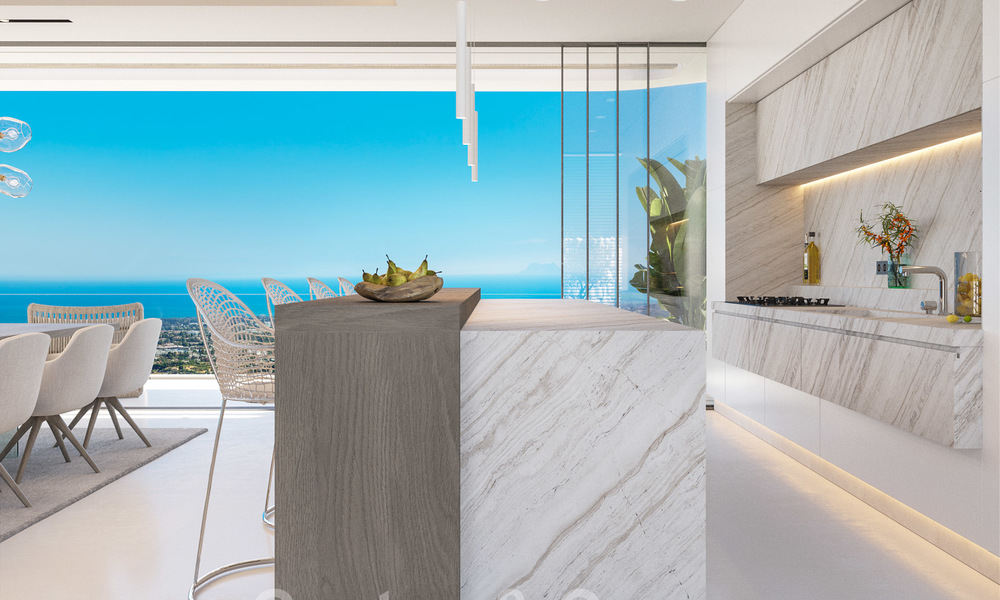 Nieuwe moderne luxevilla’s te koop met spectaculair uitzicht op de golf, het meer en de zee tot aan Afrika, in een gated golfresort in Benahavis - Marbella 27928