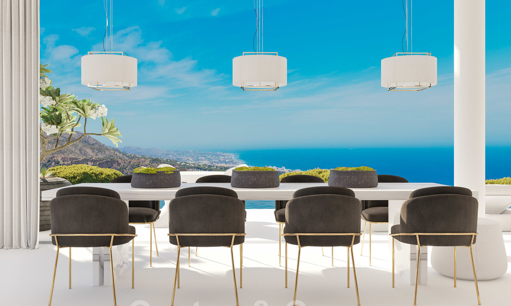 Nieuwe moderne luxevilla’s te koop met spectaculair uitzicht op de golf, het meer en de zee tot aan Afrika, in een gated golfresort in Benahavis - Marbella 27934