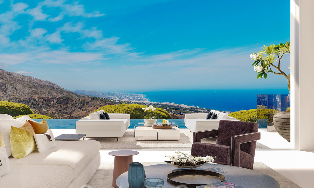 Nieuwe moderne luxevilla’s te koop met spectaculair uitzicht op de golf, het meer en de zee tot aan Afrika, in een gated golfresort in Benahavis - Marbella 27938