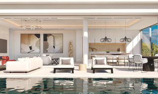 Nieuwe moderne luxevilla’s te koop met spectaculair uitzicht op de golf, het meer en de zee tot aan Afrika, in een gated golfresort in Benahavis - Marbella 27945 