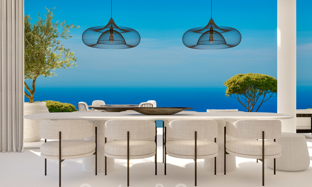 Nieuwe moderne luxevilla’s te koop met spectaculair uitzicht op de golf, het meer en de zee tot aan Afrika, in een gated golfresort in Benahavis - Marbella 27948