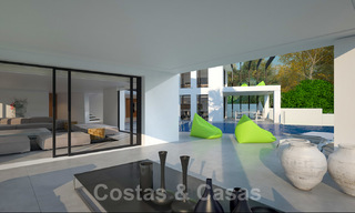 Bouwgrond + project voor een moderne villa te koop vlakbij het strand in Oost Marbella 28614 