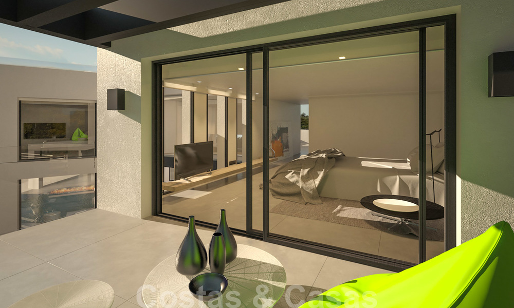 Bouwgrond + project voor een moderne villa te koop vlakbij het strand in Oost Marbella 28620