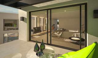 Bouwgrond + project voor een moderne villa te koop vlakbij het strand in Oost Marbella 28620 