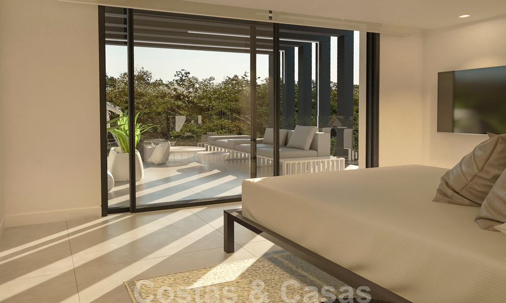 Bouwgrond + project voor een moderne villa te koop vlakbij het strand in Oost Marbella 28623