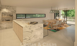 Bouwgrond + project voor een moderne villa te koop vlakbij het strand in Oost Marbella 28624 