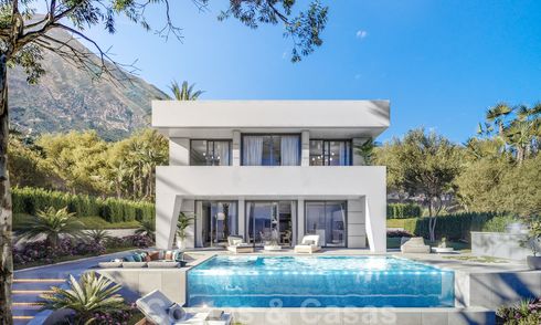 Elegante, nieuwe moderne villa's te koop in Manilva, Costa del Sol. Loopafstand tot het strand, de golfclub, de voorzieningen en de jachthaven 28627