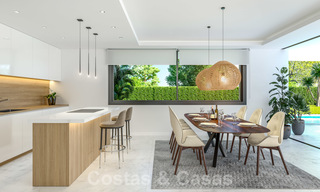 Nieuwe innovatieve luxe villa in moderne stijl te koop, beachside Elviria in Marbella 28635 
