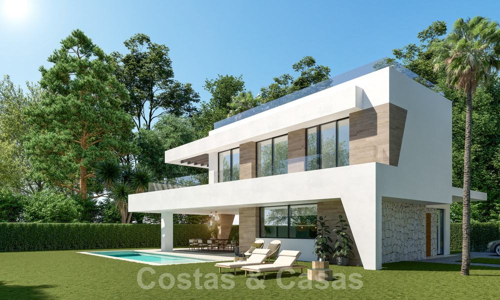 Nieuwe innovatieve luxe villa in moderne stijl te koop, beachside Elviria in Marbella 28636