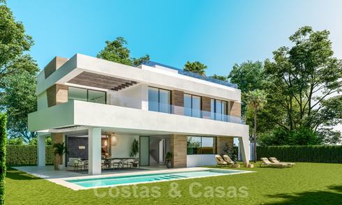 Nieuwe innovatieve luxe villa in moderne stijl te koop, beachside Elviria in Marbella 28639