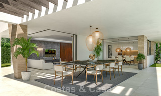 Nieuwe innovatieve luxe villa in moderne stijl te koop, beachside Elviria in Marbella 28642 