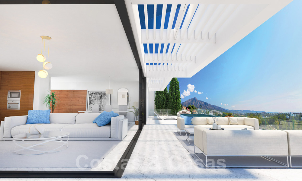 Royale nieuwbouw appartementen te koop met privézwembad in een “gated resort” te Benahavis - Marbella 29038