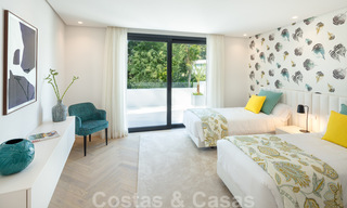 Elegant gerenoveerde eerstelijnsgolf villa te koop in het hart van de Golfvallei in Nueva Andalucia, Marbella 30037 