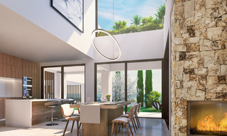 Moderne nieuwbouw villa´s te koop in Marbella centrum in een omheind en beveiligd exclusief villacomplex, op wandelafstand van alles 30092 