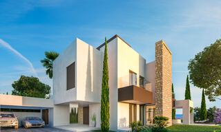 Moderne nieuwbouw villa´s te koop in Marbella centrum in een omheind en beveiligd exclusief villacomplex, op wandelafstand van alles 30101 