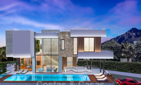Toplokatie, moderne luxe villa te koop in een gerenommeerde urbanisatie aan het strand op de Golden Mile in Marbella 30761