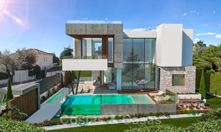 Hedendaagse luxe villa te koop in een zeer begeerde urbanisatie aan het strand van de Golden Mile in Marbella 30768 