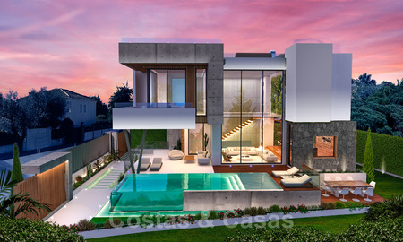 Hedendaagse luxe villa te koop in een zeer begeerde urbanisatie aan het strand van de Golden Mile in Marbella 30774