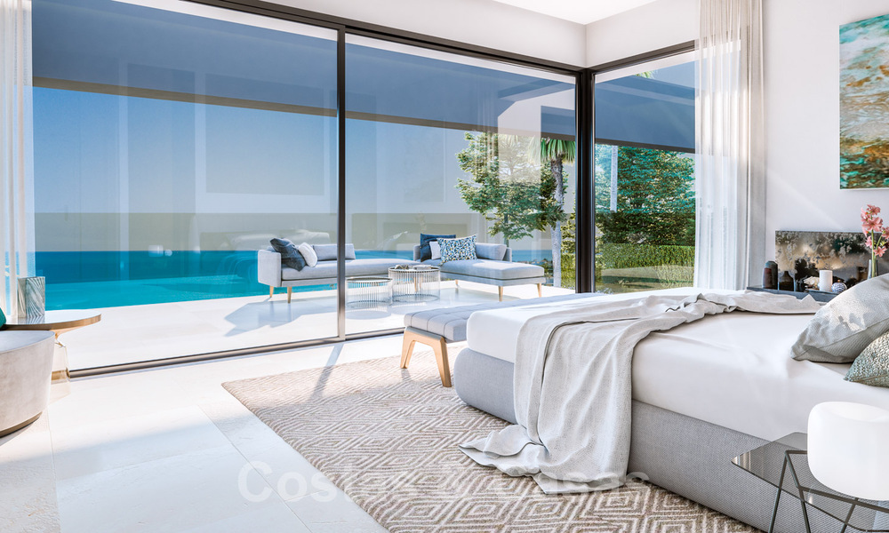 Moderne luxe villa met spectaculair panoramisch zeezicht te koop aan de Costa del Sol. Oplevering nabij. 31333