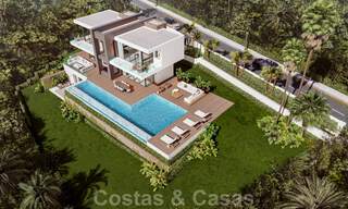 Moderne luxe villa met spectaculair panoramisch zeezicht te koop aan de Costa del Sol. Oplevering nabij. 31337 