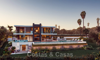 Moderne luxe villa met spectaculair panoramisch zeezicht te koop aan de Costa del Sol. Oplevering nabij. 31338 