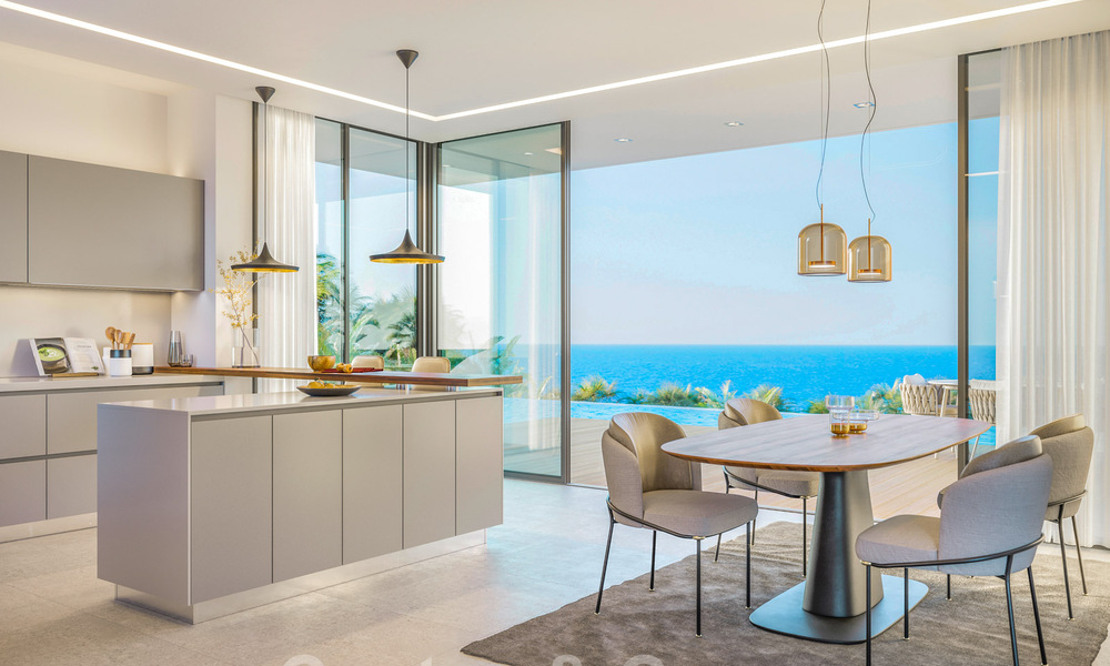 Moderne luxe villa met spectaculair panoramisch zeezicht te koop aan de Costa del Sol. Oplevering nabij. 31339
