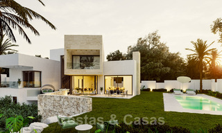 Moderne nieuwe villa's met zeezicht te koop, gelegen in een omheind en beveiligd complex in Benahavis - Marbella 31566 
