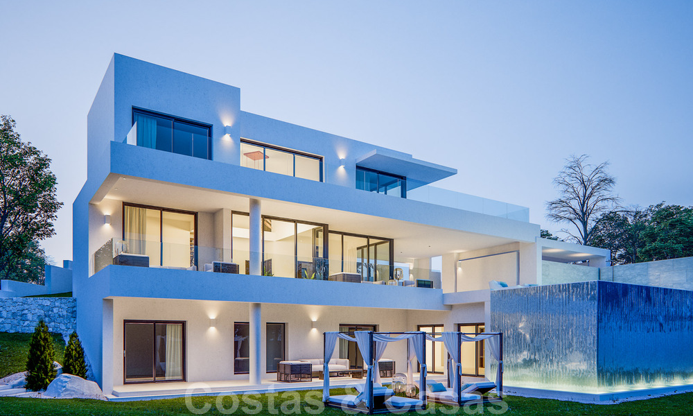 Moderne nieuwe villa's met zeezicht te koop, gelegen in een omheind en beveiligd complex in Benahavis - Marbella 31572
