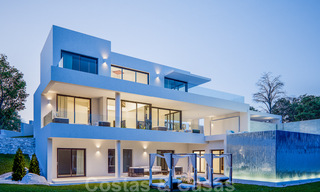 Moderne nieuwe villa's met zeezicht te koop, gelegen in een omheind en beveiligd complex in Benahavis - Marbella 31572 