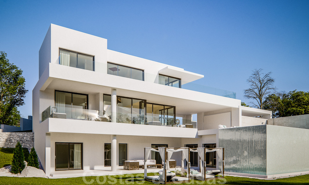 Moderne nieuwe villa's met zeezicht te koop, gelegen in een omheind en beveiligd complex in Benahavis - Marbella 31573