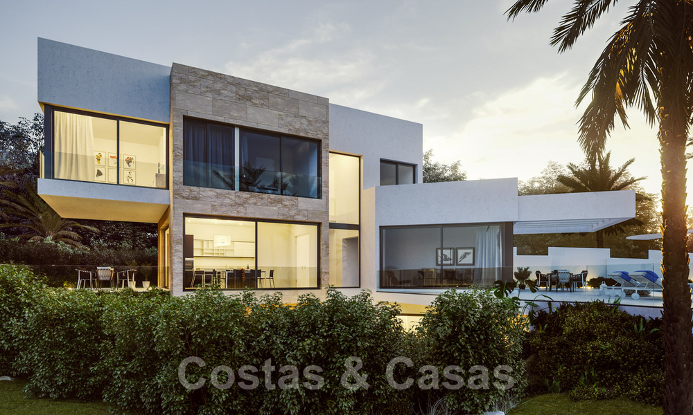 Moderne nieuwe villa's met zeezicht te koop, gelegen in een omheind en beveiligd complex in Benahavis - Marbella 31576