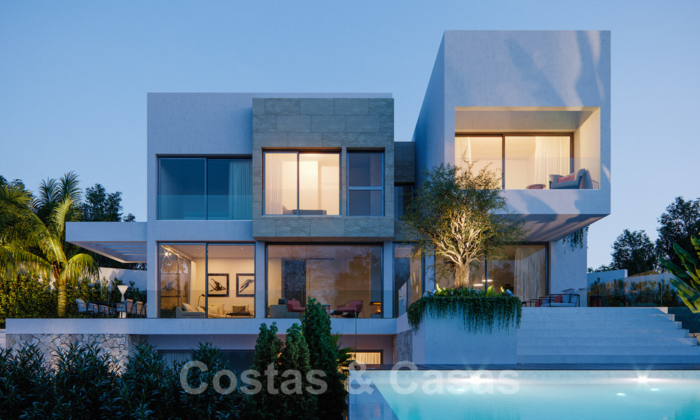 Moderne nieuwe villa's met zeezicht te koop, gelegen in een omheind en beveiligd complex in Benahavis - Marbella 31577