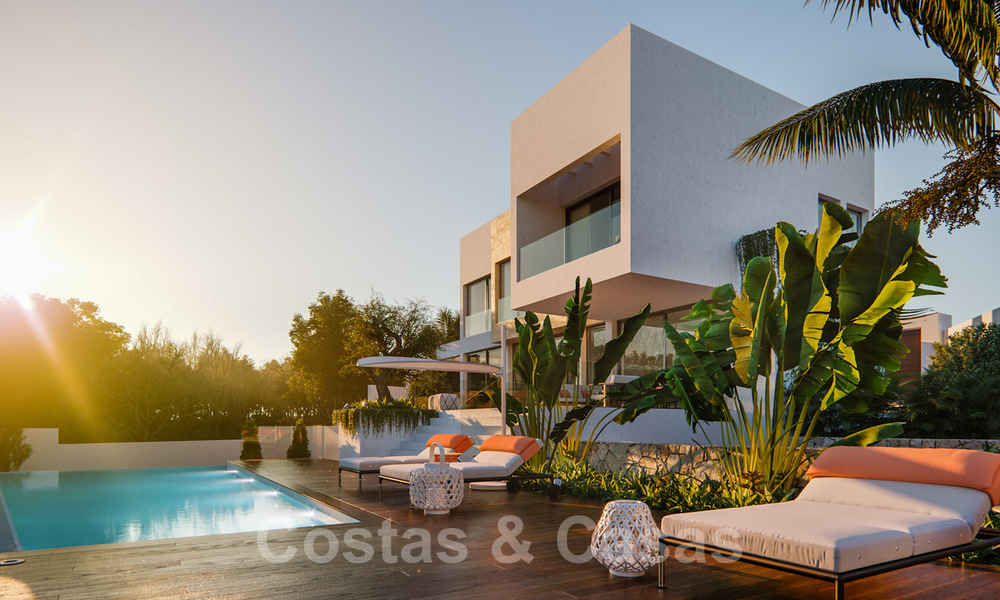 Moderne nieuwe villa's met zeezicht te koop, gelegen in een omheind en beveiligd complex in Benahavis - Marbella 31579